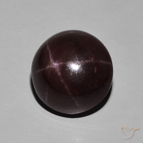 Granato stellato Rosso scuro naturale da 10.78 ct, Ovale, Opaco
