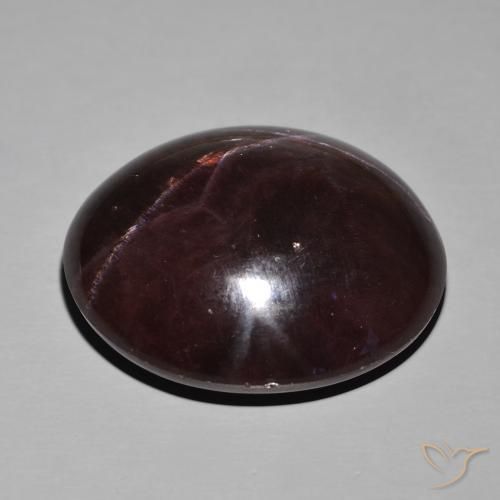 Granato stellato Rosso scuro naturale da 72.40 ct, Ovale, Opaco