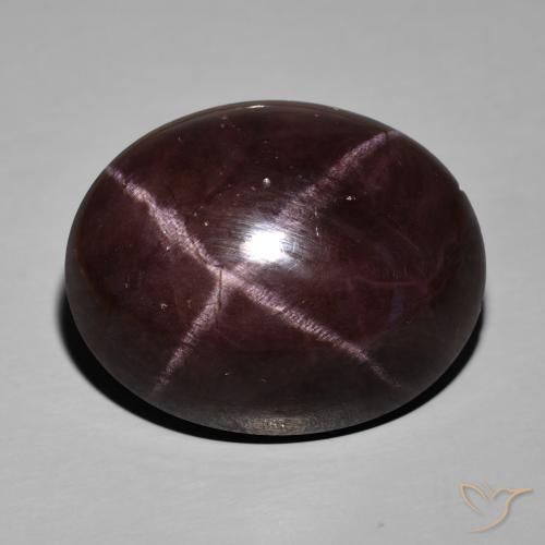 66.96ct Naturale Rosso scuro Granato stellato, Ovale, Opaco