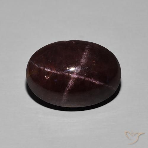 11.27ct Naturale Rosso mogano Granato stellato, Ovale, Opaco