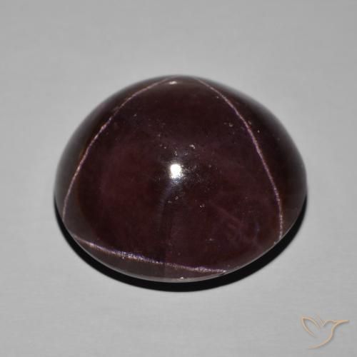 Granato stellato Rosso scuro naturale da 86.18 ct, Rotondo, Opaco