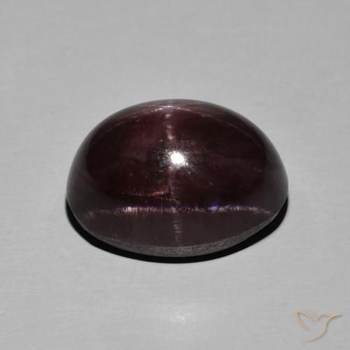 Granato stellato Rosso scuro naturale da 17.64 ct, Taglio ovale, Opaco