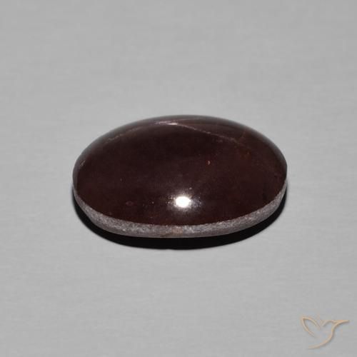 Granato stellato Rosso scuro naturale da 8.91 ct, Ovale, Opaco