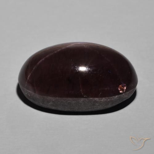 Granato stellato Rosso mogano naturale da 28.69 ct, Ovale, Opaco