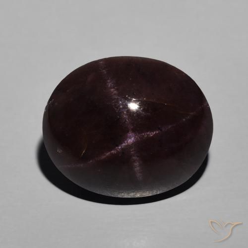 10.95ct Naturale Rosso scuro Granato stellato, Ovale, Opaco