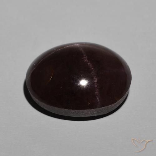 Granato stellato Rosso scuro naturale da 10.95 ct, Ovale, Opaco
