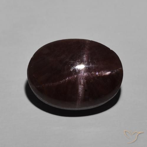 9.06ct Naturale Rosso scuro Granato stellato, Ovale, Opaco