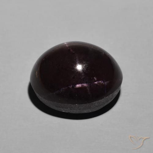 Granato stellato Rosso scuro naturale da 12.68 ct, Ovale, Opaco