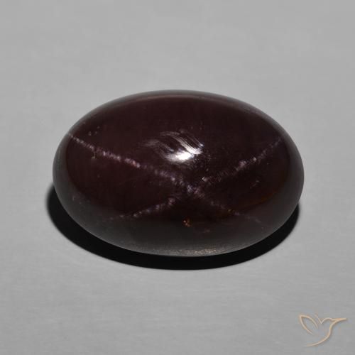 26.72ct Naturale Rosso mogano Granato stellato, Ovale, Opaco