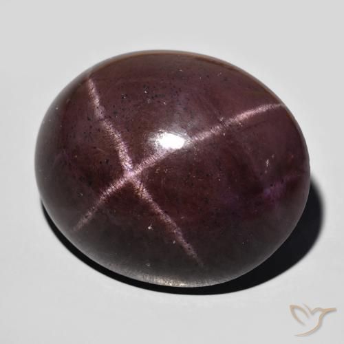 Granato stellato Rosso mogano naturale da 64.74 ct, Ovale, Opaco