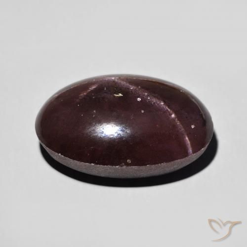 Granato stellato Rosso scuro naturale da 15.62 ct, Ovale, Opaco