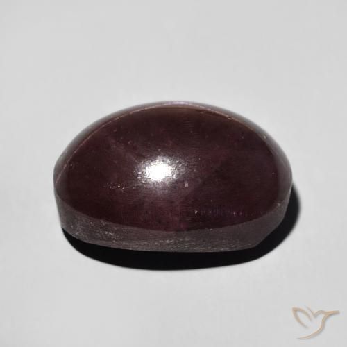 Granato stellato Rosso mogano naturale da 11.80 ct, Ovale, Opaco