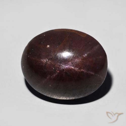 12.82ct Naturale Rosso scuro Granato stellato, Ovale, Opaco