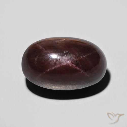 11.47ct Naturale Rosso scuro Granato stellato, Ovale, Opaco