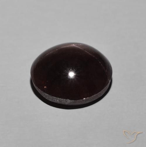Granato stellato Rosso mogano naturale da 6.29 ct, Ovale, Opaco