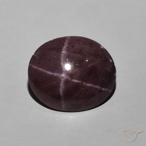 6.74ct Naturale Rosso scuro Granato stellato, Ovale, Opaco