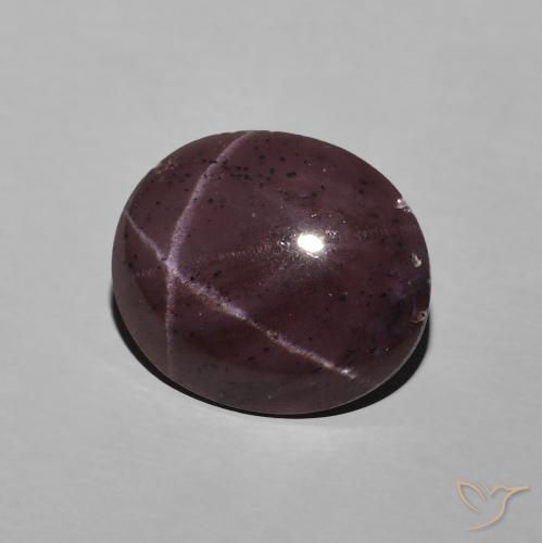 Granato stellato Rosso scuro naturale da 6.74 ct, Ovale, Opaco