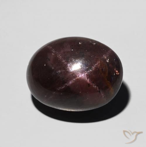9.89ct Naturale Rosso mogano Granato stellato, Ovale, Opaco