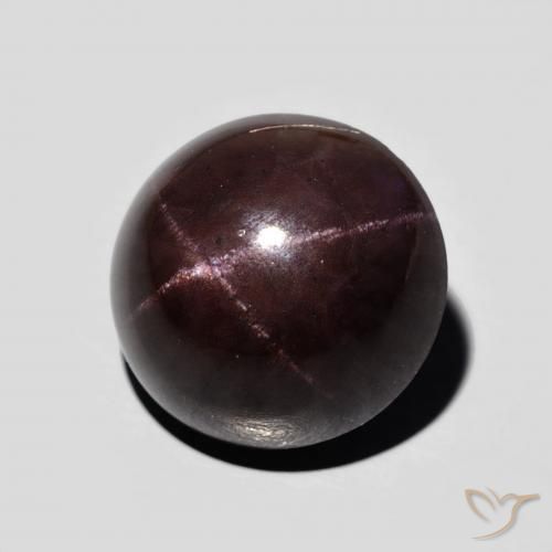 Granato stellato Rosso mogano naturale da 15.14 ct, Ovale, Opaco