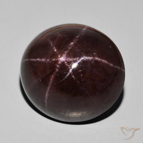 Granato stellato Rosso mogano naturale da 51.55 ct, Ovale, Opaco