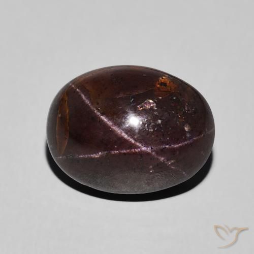 7.28ct Naturale Rosso scuro Granato stellato, Ovale, Opaco