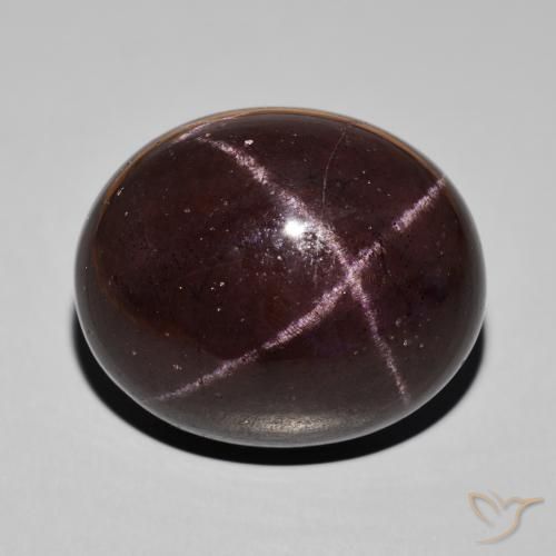 66.39ct Naturale Rosso scuro Granato stellato, Ovale, Opaco