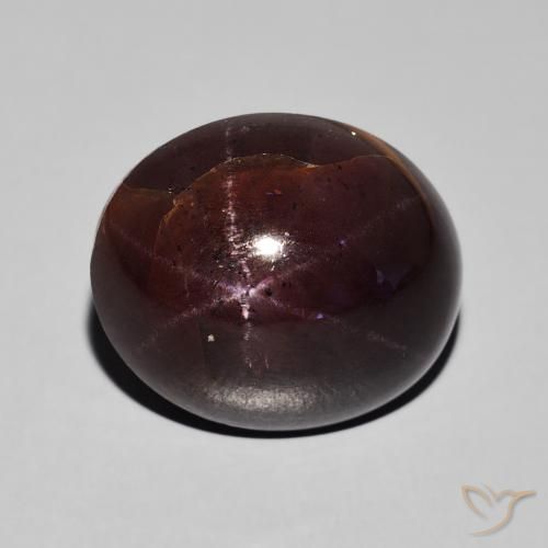 24.21ct Naturale Rosso mogano Granato stellato, Ovale, Opaco
