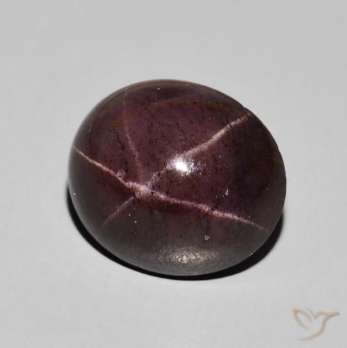 Granato stellato Rosso mogano naturale da 13.26 ct, Ovale, Opaco