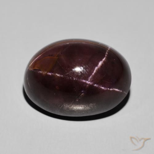27.47ct Naturale Rosso scuro Granato stellato, Ovale, Opaco