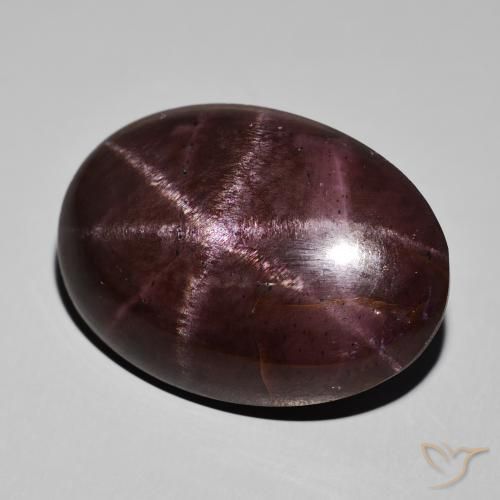 68.34ct Naturale Rosso mogano Granato stellato, Ovale, Opaco
