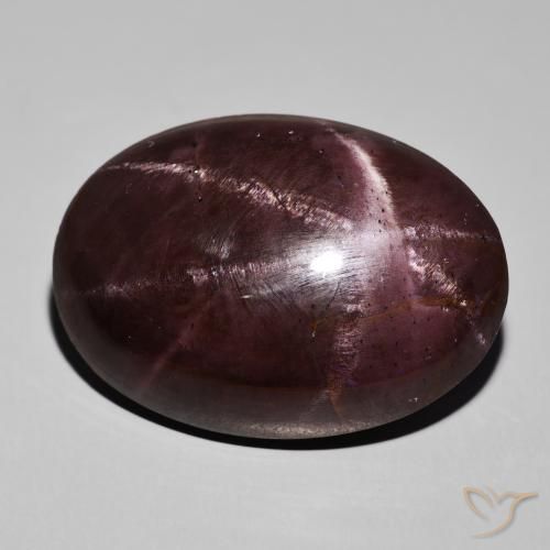 Granato stellato Rosso mogano naturale da 68.34 ct, Ovale, Opaco