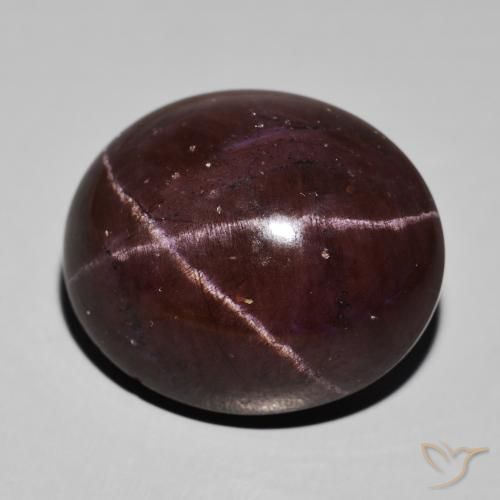 Granato stellato Rosso scuro naturale da 62.94 ct, Ovale, Opaco