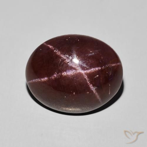 12.41ct Naturale Rosso mogano Granato stellato, Ovale, Opaco