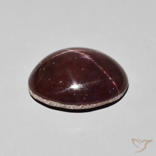 Granato stellato Rosso mogano naturale da 12.41 ct, Ovale, Opaco