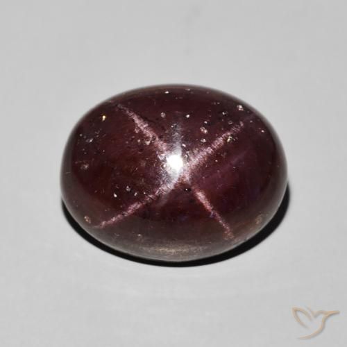 14.88ct Naturale Rosso scuro Granato stellato, Ovale, Opaco