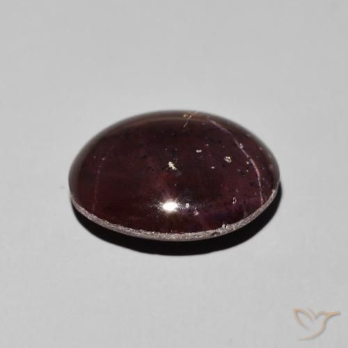Granato stellato Rosso mogano naturale da 11.81 ct, Ovale, Opaco