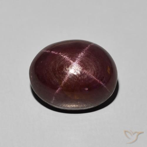 8.34ct Naturale Rosso mogano Granato stellato, Ovale, Opaco