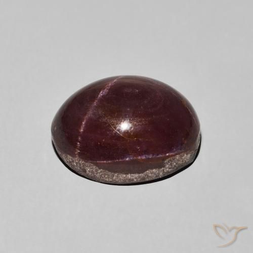 Granato stellato Rosso mogano naturale da 8.34 ct, Ovale, Opaco