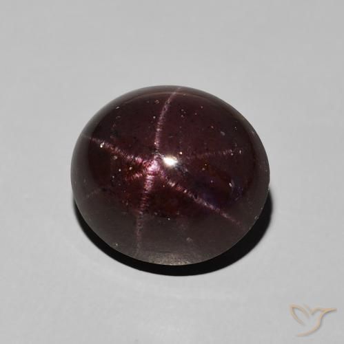 Granato stellato Rosso scuro naturale da 9.92 ct, Ovale, Opaco
