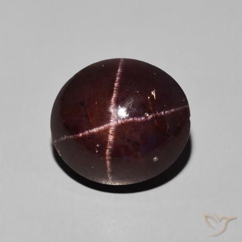 10.16ct Naturale Rosso scuro Granato stellato, Ovale, Opaco