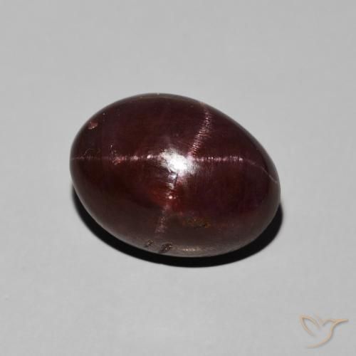 11.30ct Naturale Rosso scuro Granato stellato, Ovale, Opaco
