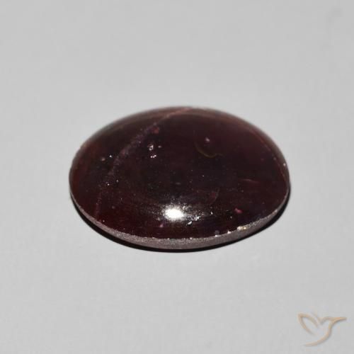 Granato stellato Rosso mogano naturale da 12.20 ct, Ovale, Opaco