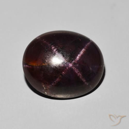 16.21ct Naturale Rosso scuro Granato stellato, Ovale, Opaco