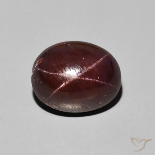 7.44ct Naturale Rosso scuro Granato stellato, Ovale, Opaco