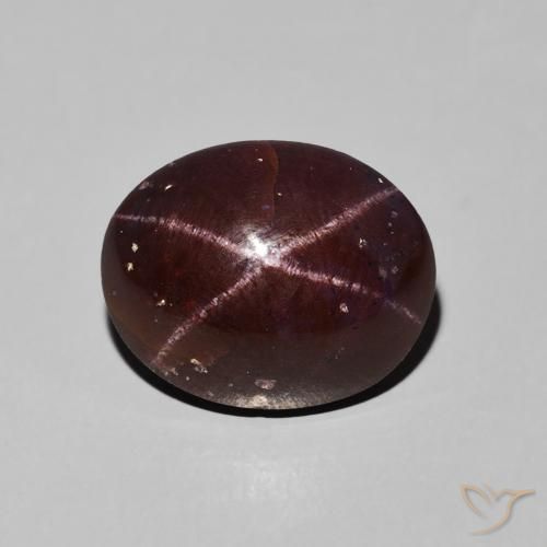 9.76ct Naturale Rosso scuro Granato stellato, Ovale, Opaco