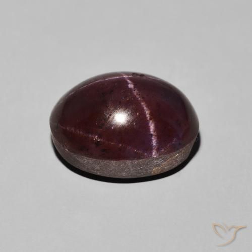 Granato stellato Rosso scuro naturale da 10.57 ct, Ovale, Opaco