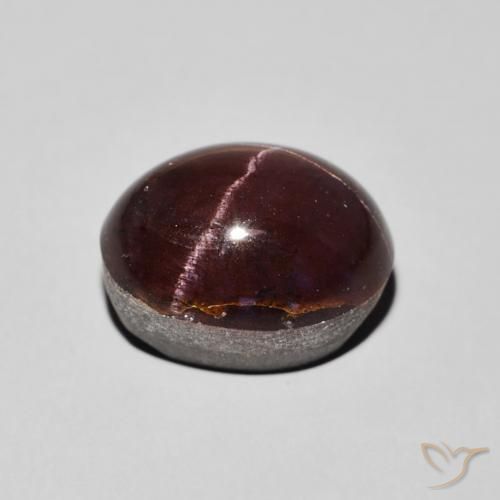 Granato stellato Rosso scuro naturale da 13.49 ct, Ovale, Opaco