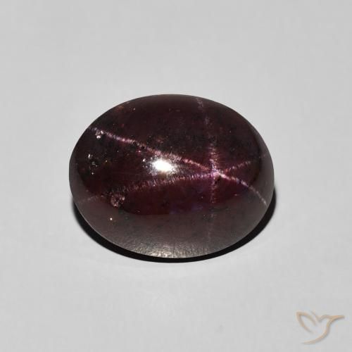 9.87ct Naturale Rosso mogano Granato stellato, Ovale, Opaco