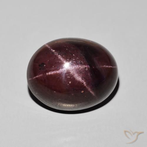 27.66ct Naturale Rosso scuro Granato stellato, Ovale, Opaco