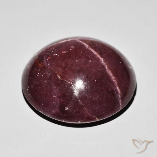 Granato stellato Rosso mogano naturale da 55.54 ct, Rotondo, Opaco